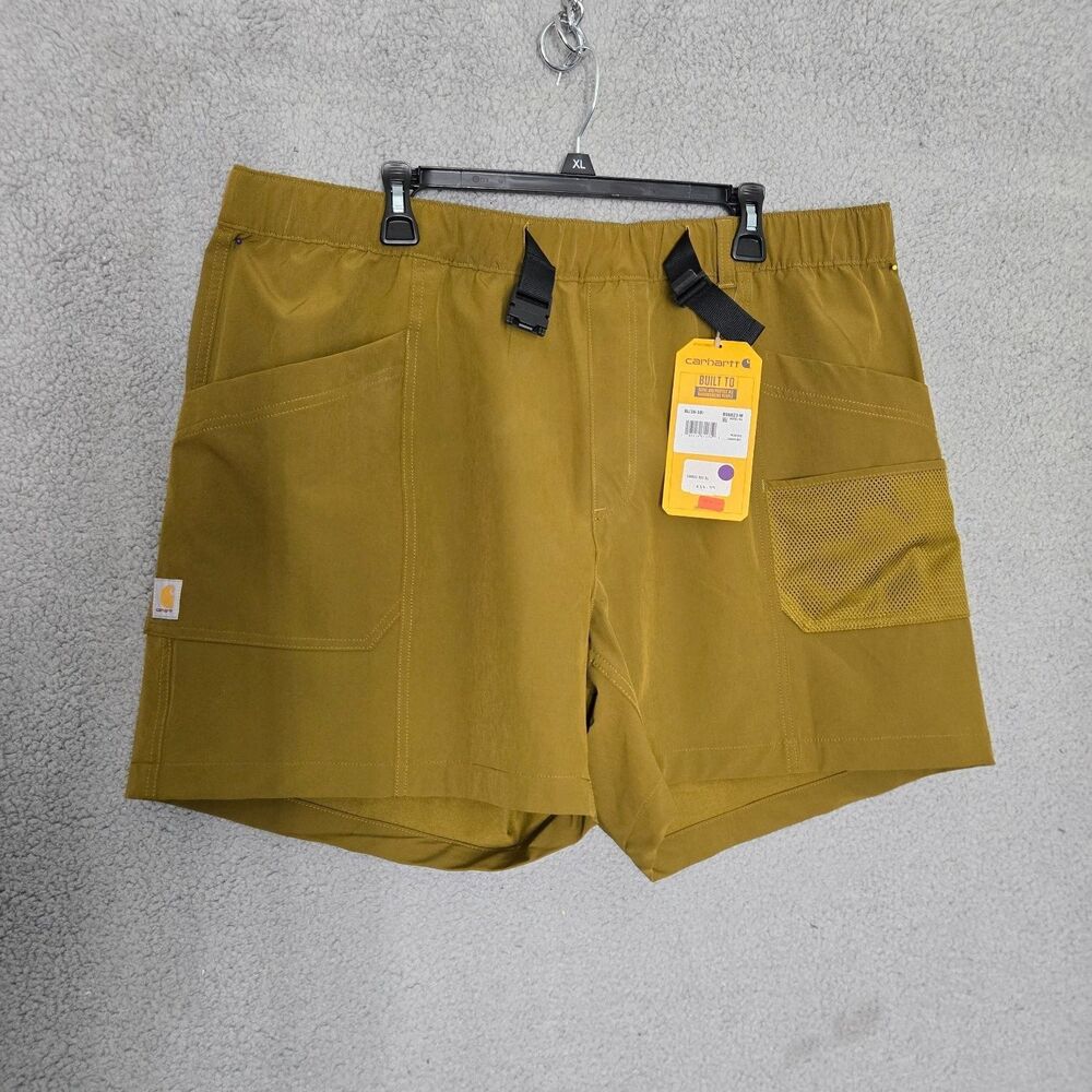 NWT Carhartt BS6823-W Outdoor Utility Cargo Shorts Womens XL Brown 106823